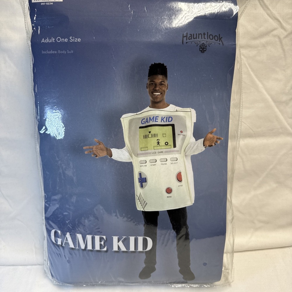 Hauntlook Game Kid Adult One Size Costume Retro Handheld Video Game Bodysuit New